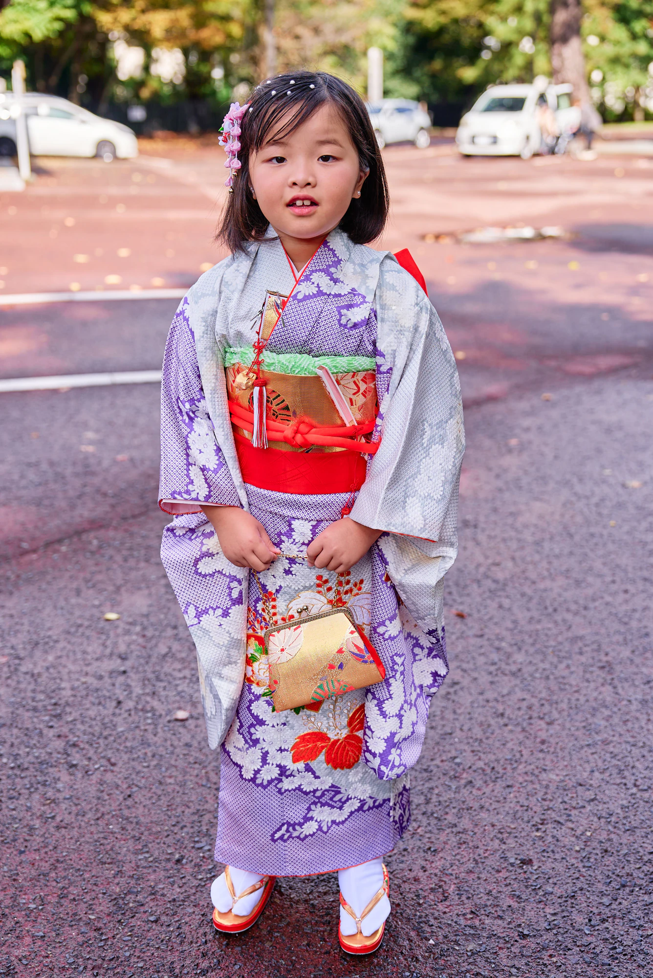 七五三 着物姿の女の子